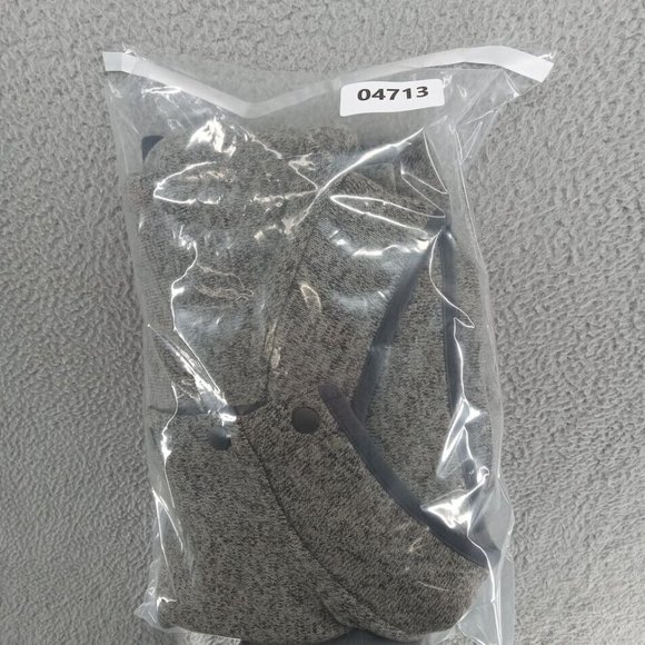 Eddie Bauer Sweater Mens XXL Gray Heather Knit Pullover Button Snap Fleece - Picture 9 of 9